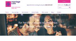 Desktop Screenshot of marriagecare.org.uk
