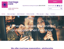 Tablet Screenshot of marriagecare.org.uk